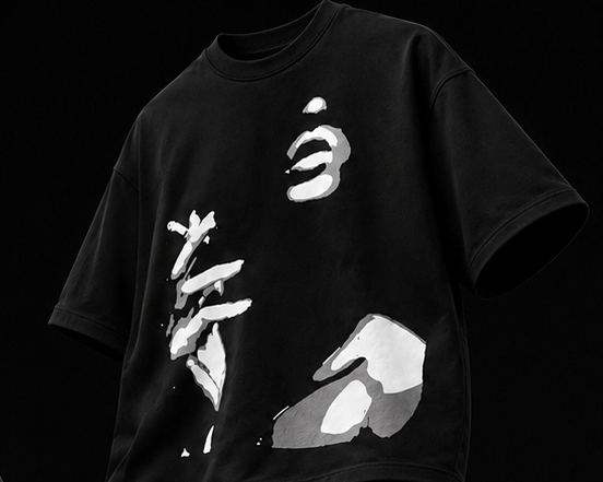 Smoke Signal Black Boxy Fit T-Shirt