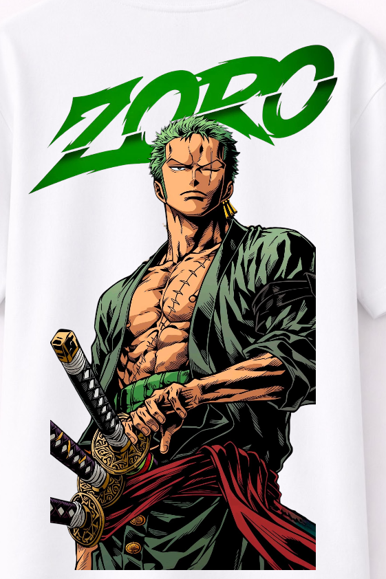 StardomFit Roronoa Zoro Graphic Anime T-Shirt – Premium Bold Green Edition-