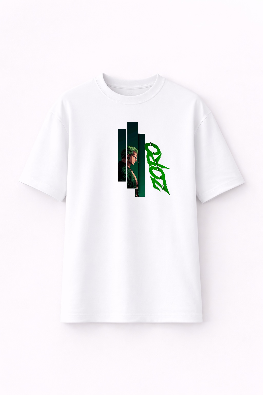 StardomFit Roronoa Zoro Graphic Anime T-Shirt – Premium Bold Green Edition-