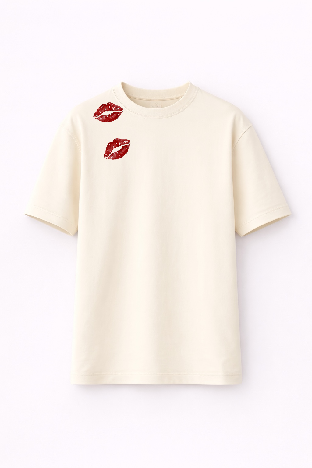 Keep Going Anyway” Oversized Graphic T-Shirt – Inspirational Quote Tee with Lip Print Design