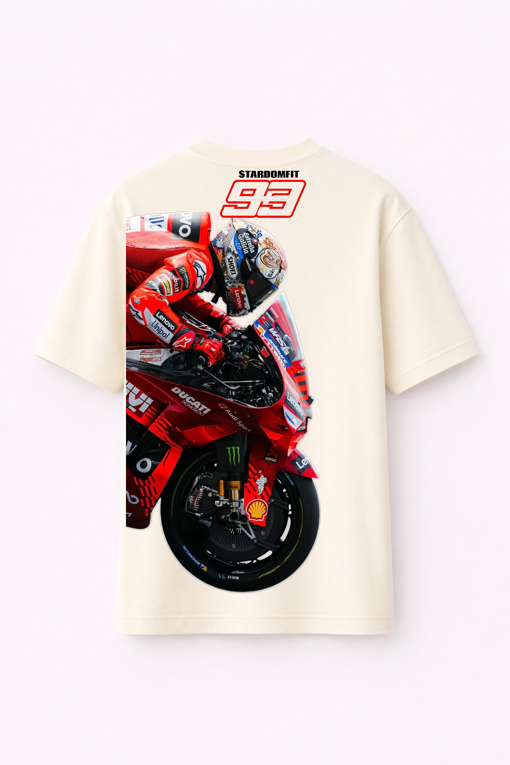 StardomFit Ducati MotoGp Premium Oversize tee - Premium Quality of Oversize tee for Man