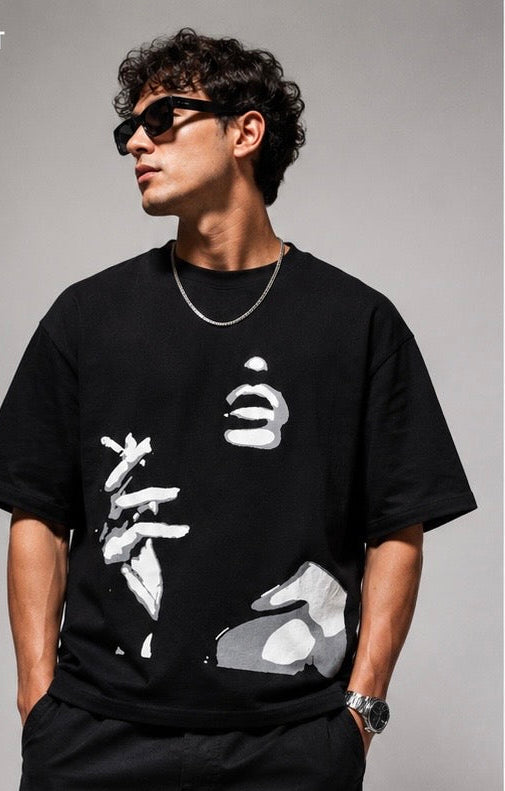 Smoke Signal Black Boxy Fit T-Shirt