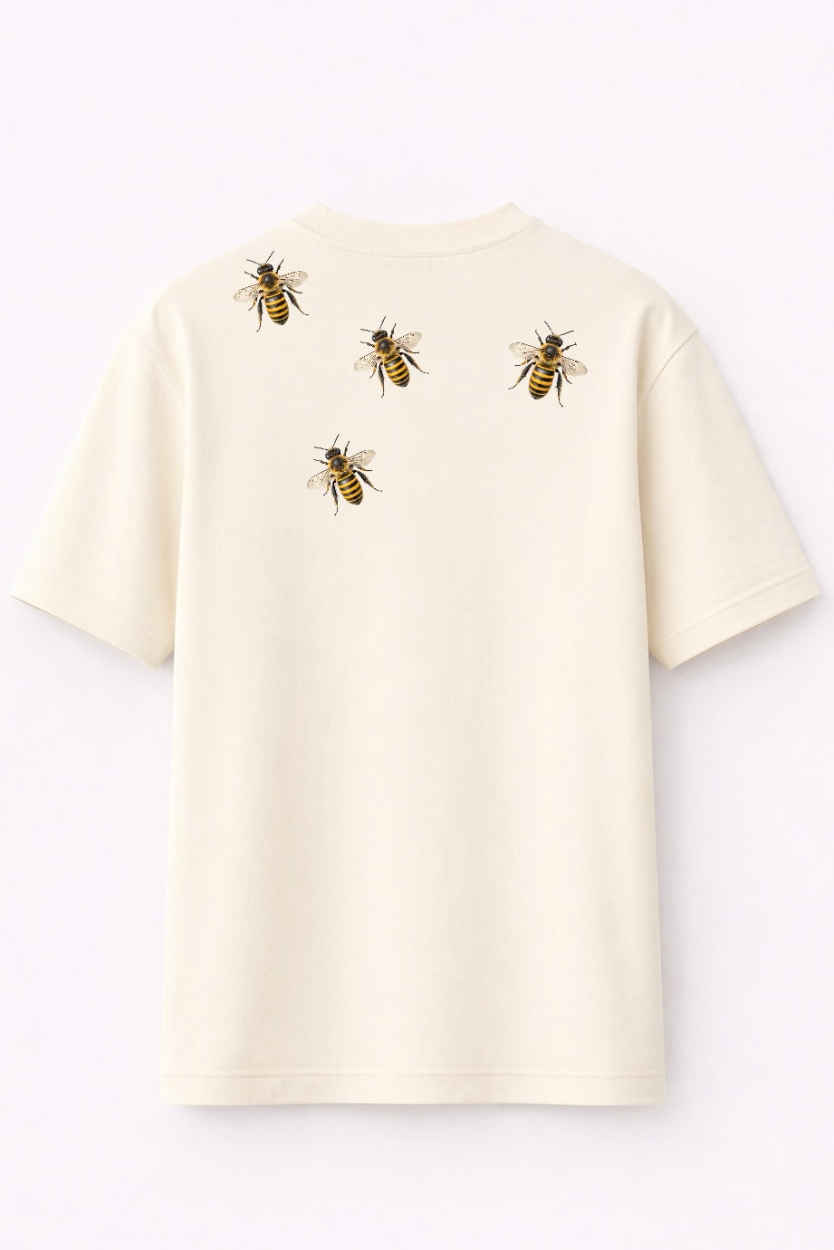 Honey Bee Graphic Oversized T-Shirt – Nature-Inspired Honeycomb Print Tee
