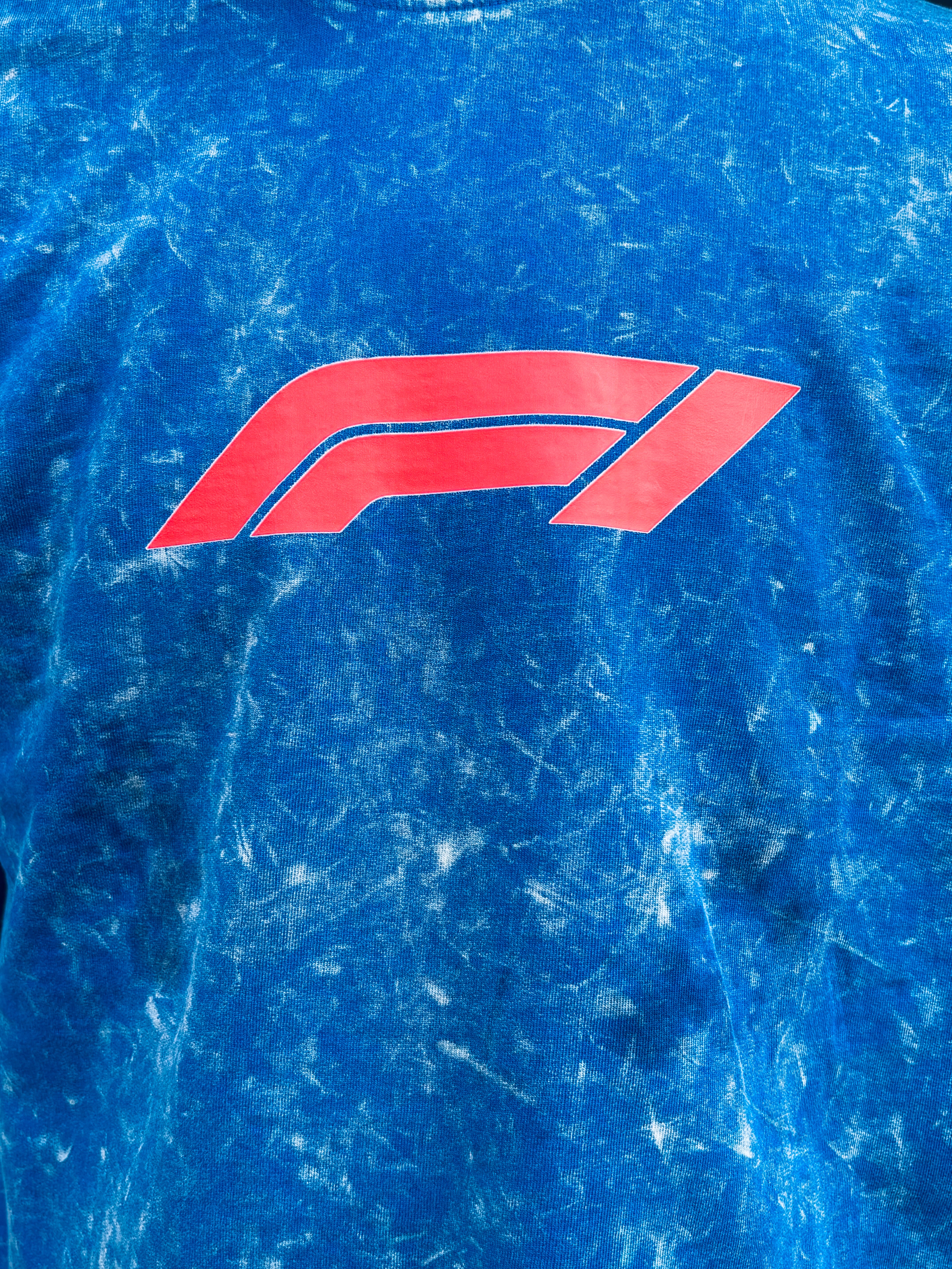 Stardom Fit Formula Blue Acid-Wash Tee – Premium Oversized Streetwear T-Shirt for Men